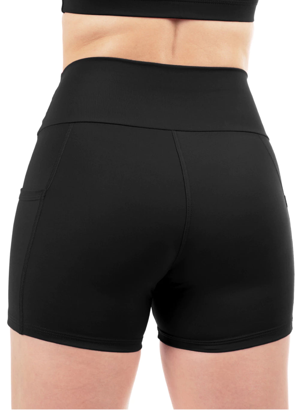 Shorts Academia Fitness Corrida Feminino Com Bolsos Cós Alto