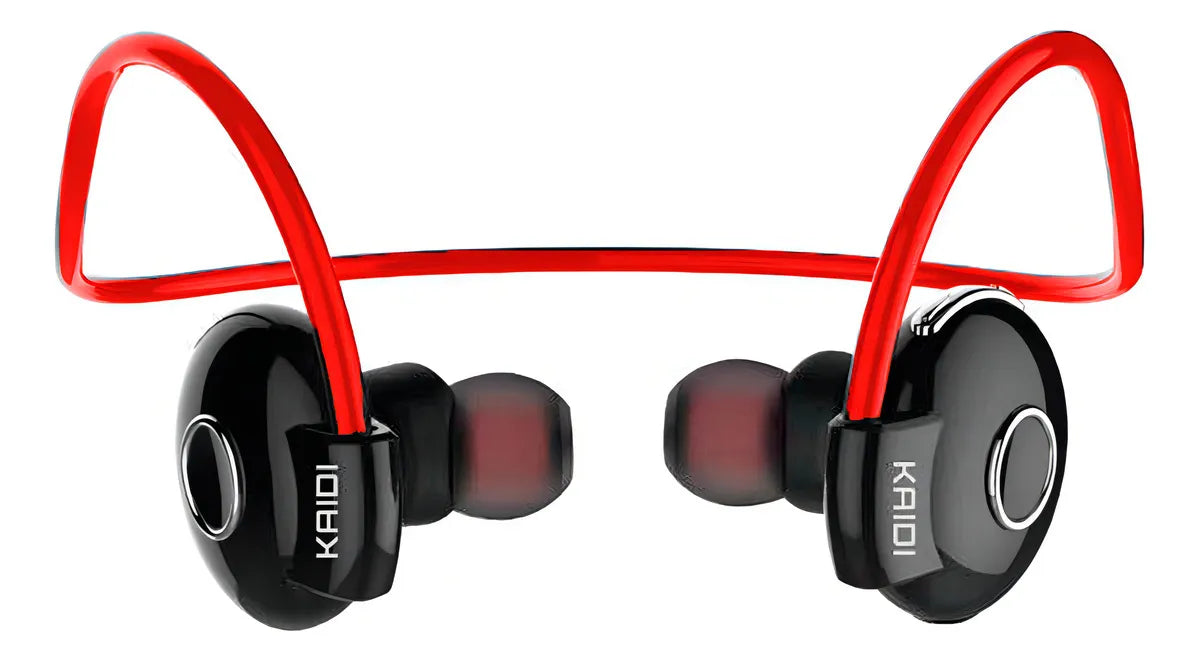 Fone De Ouvido Kaidi 903 Bluetooth Academia Corrida Esporte Cor Vermelho