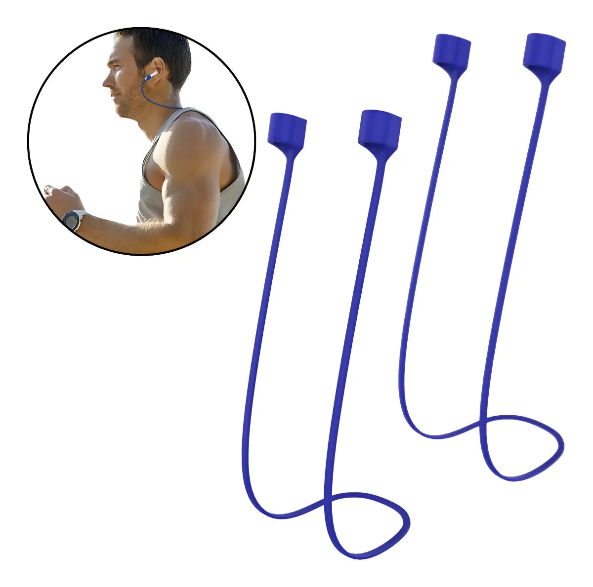 Kit 2 Fios Segurar Proteger Fone Strap Compatível AirPods