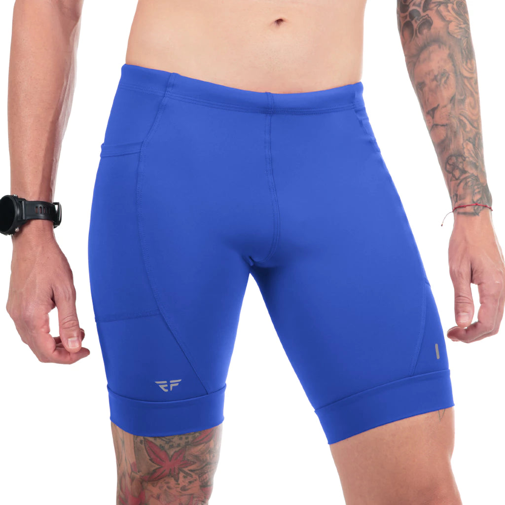 Bermuda De Compressão Masculina Com Bolso Corrida