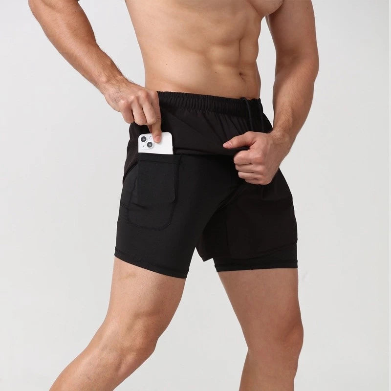 Bermuda Masculina De Compressão preta