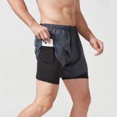 Bermuda Masculina De Compressão cinza