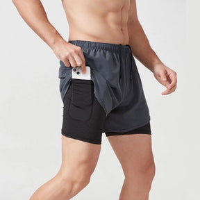 Bermuda Masculina De Compressão cinza